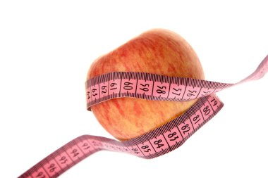 Apple and measurement tape clipart