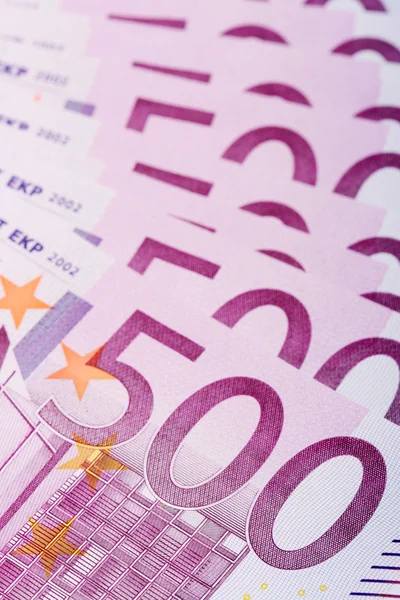 500 euro-bankjegyek — Stock Fotó