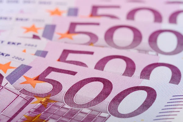 Банкноты в 500 евро — стоковое фото