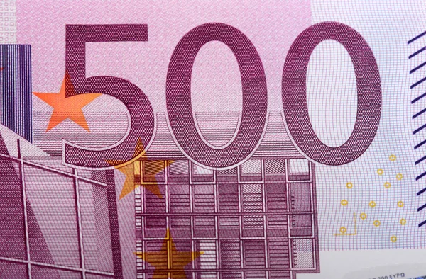 Bankbiljet van 500 euro — Stockfoto