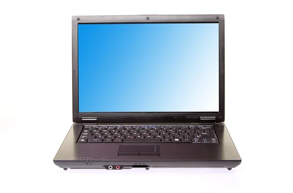 Modern laptop isolated on a white — Stock Photo, Image