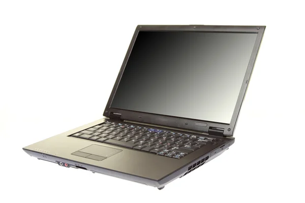 Moderne laptop geïsoleerd op een witte — Stockfoto