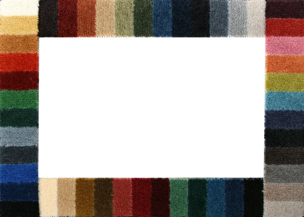 Amostras de cor de uma cobertura de carpete — Fotografia de Stock