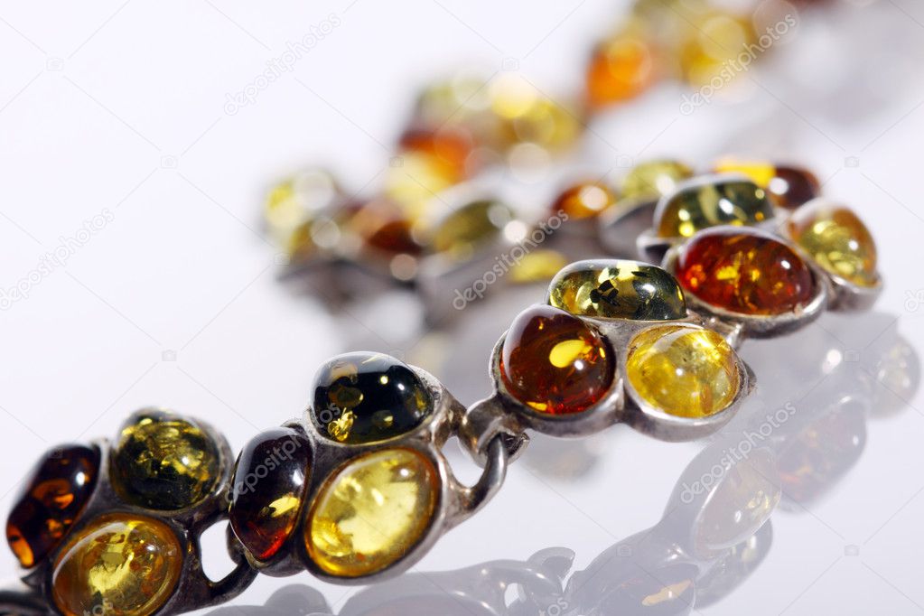 Bracelet from amber