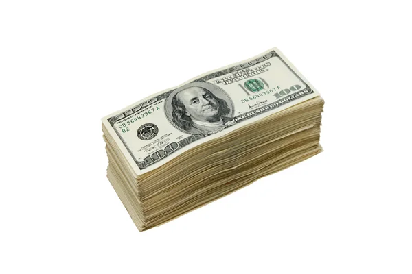 Pilha de dólares americanos — Fotografia de Stock