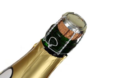 Not opened bottle of a champagne clipart