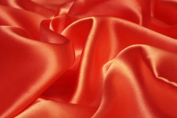 Red silk can be used as a background — Stock Photo, Image