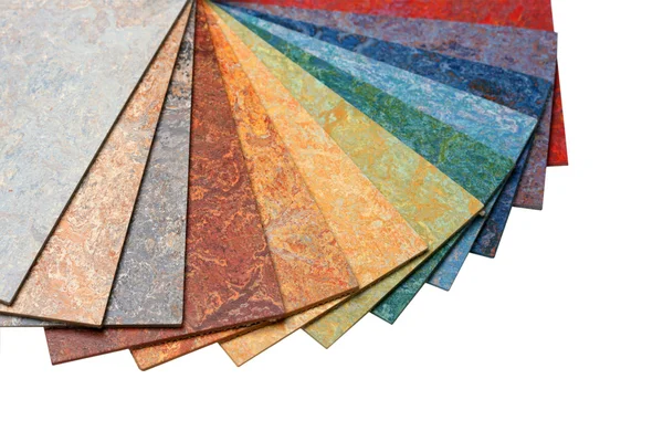 地毯覆盖物的颜色样本 — 图库照片