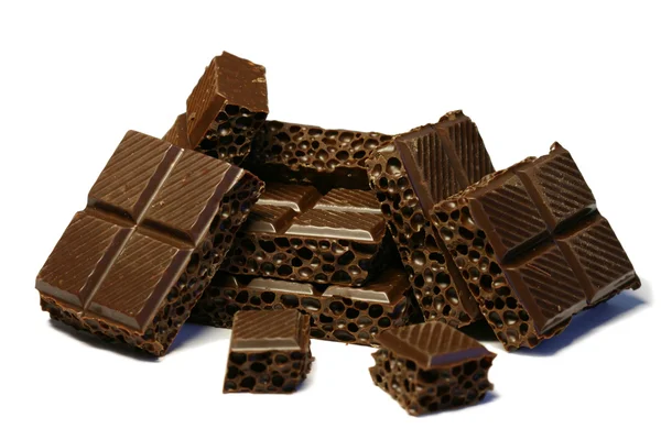 Kırılmış çikolata — Stok fotoğraf