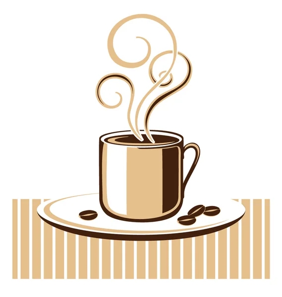 Kopje koffie — Stockvector