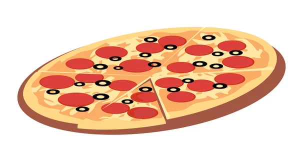 Pizza. — Stok Vektör