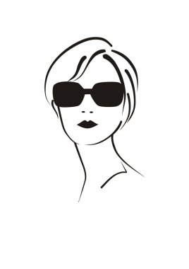 Fashionable woman. clipart