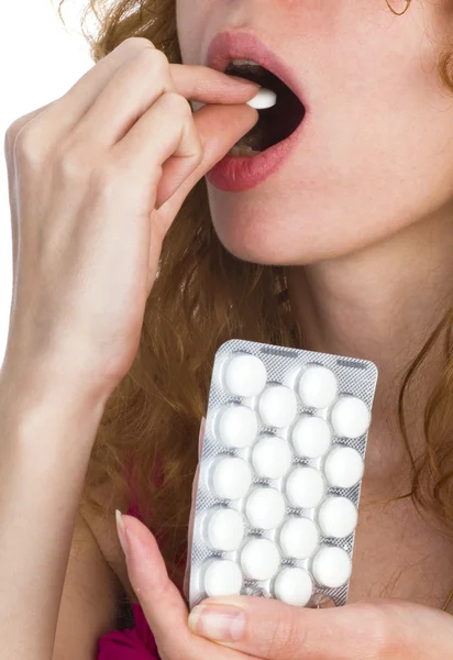 Pill in hand — Stock Photo, Image