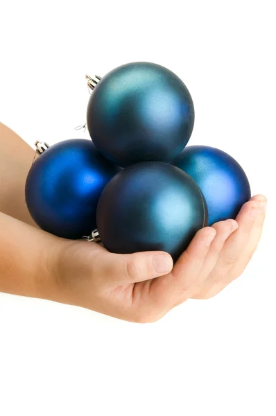 Balls in child hand — Stock Photo, Image
