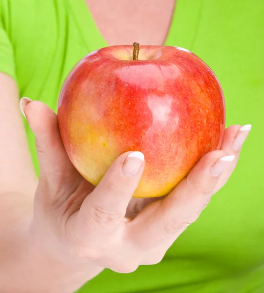 손에 있는 사과 — 스톡 사진