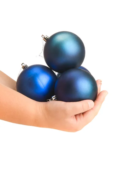 Balls in child hand — Stock Photo, Image