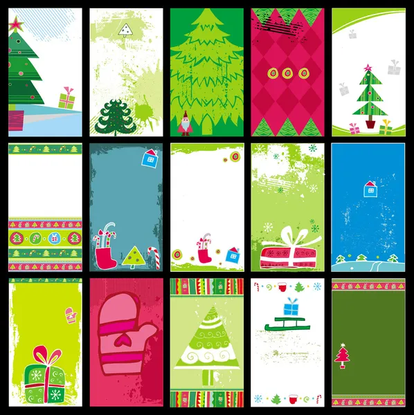 Επαγγελματικές κάρτες Χριστουγέννων — Διανυσματικό Αρχείο