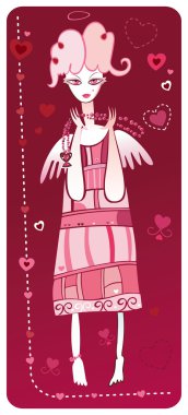 Cute Angel. clipart