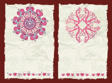 The Valentine grunge backgrounds 2 clipart