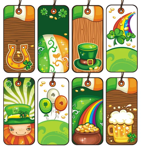 Etiquetas de preço para o dia de St. Patricks — Fotografia de Stock