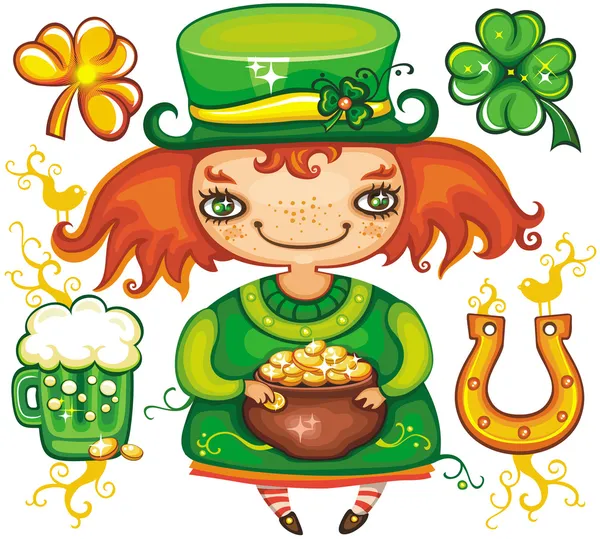 St. Patricks Day leprechaun series 3 — Stock Photo, Image