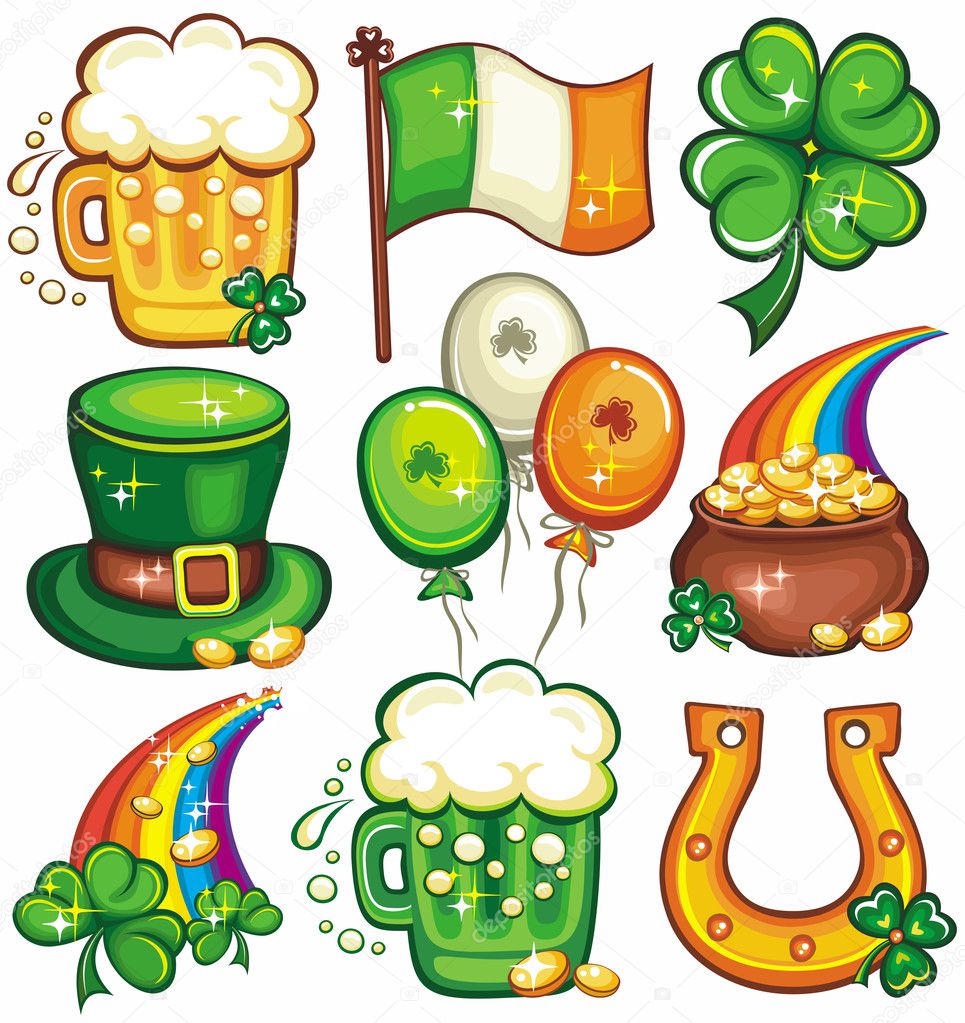 St. Patricks Day icon set series 2