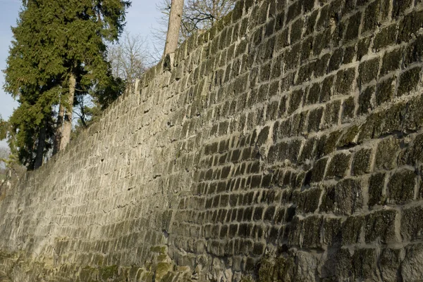 Starożytny kamienny mur — Zdjęcie stockowe