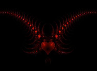 Fractal heart clipart