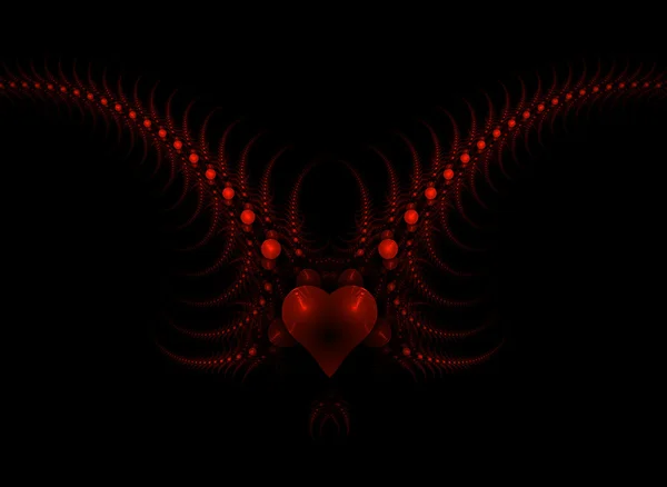 Corazón fractal —  Fotos de Stock