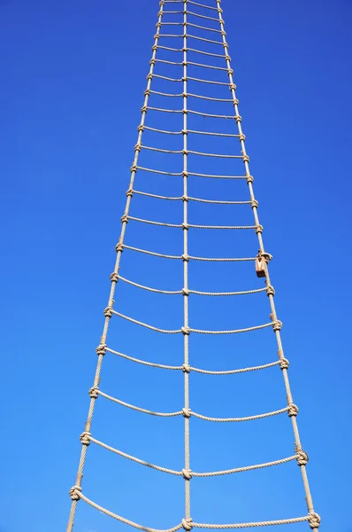 Stock image Rope ladder in the sky