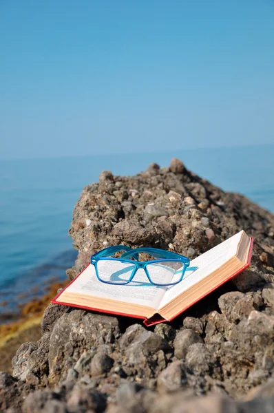 Reserva con gafas de vacaciones — Foto de Stock