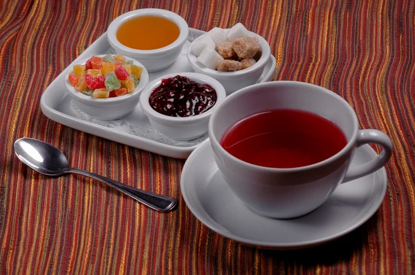 Çay ve tatlılar — Stok fotoğraf