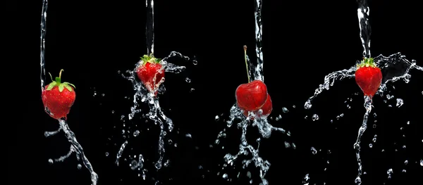 Strawberry&cherry — Stock Photo, Image