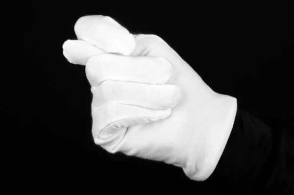 White-gloved — Stock fotografie