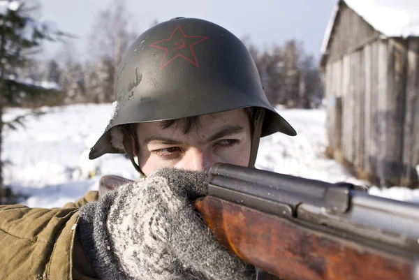 ソ連・ フィンランド戦争 1939年-1940 年: 赤い軍隊 s — ストック写真