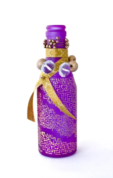 Dekorative handgemachte Flasche — Stockfoto