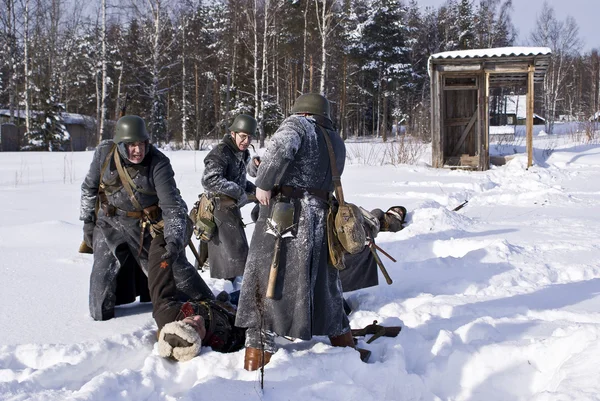 Guerra soviético-finlandesa 1939-1940: merodeadores — Foto de Stock