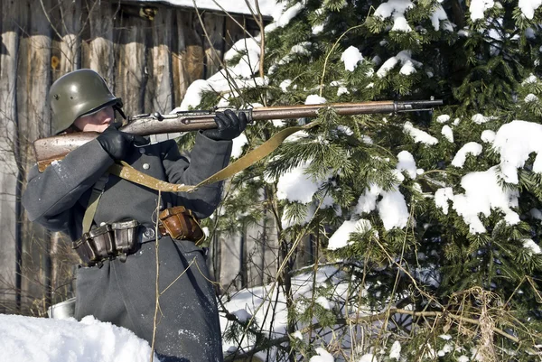 Guerra soviético-finlandesa 1939-1940: finlandês assim — Fotografia de Stock