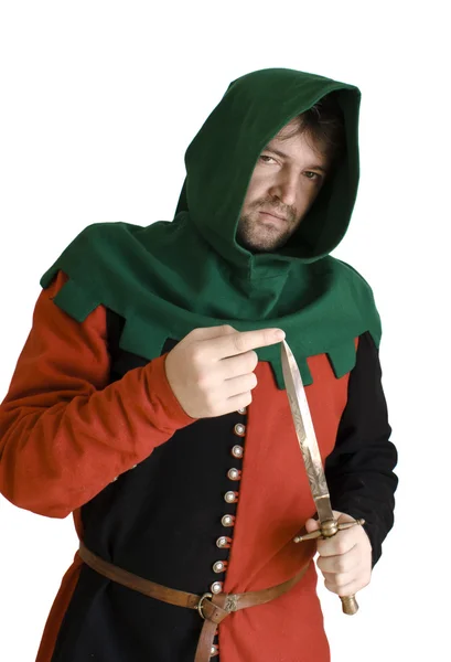 Medieval robber — Stock Photo, Image