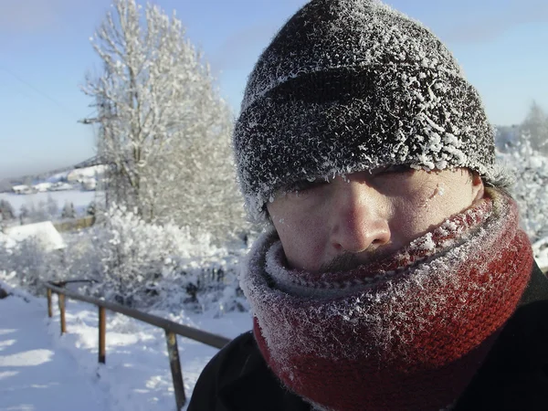 Inverno russo: Frost — Fotografia de Stock