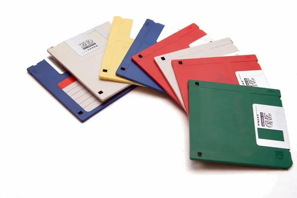 Old double high density floppies — Stock Photo, Image