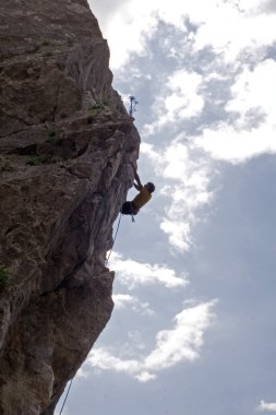 Climbing man clipart