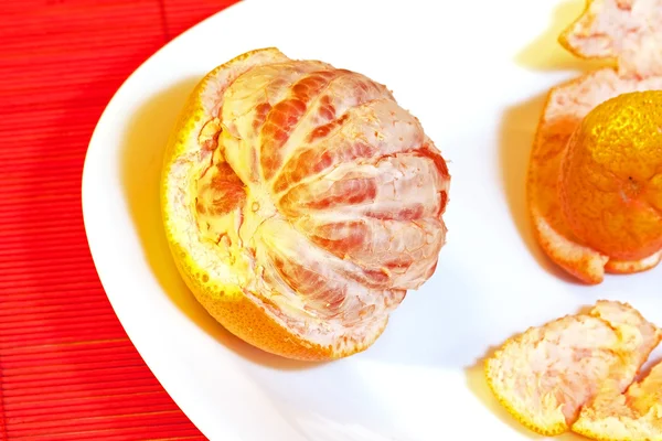 Half prepared grapefruit — Stock Photo, Image