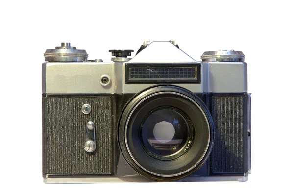 Face of old film camera — Stock Photo, Image