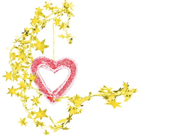 Heart with stars — Stock Photo, Image