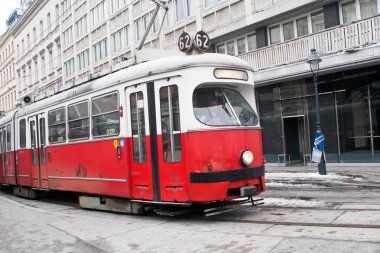 Vintage tram clipart