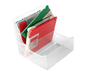 Box with double high density floppies clipart