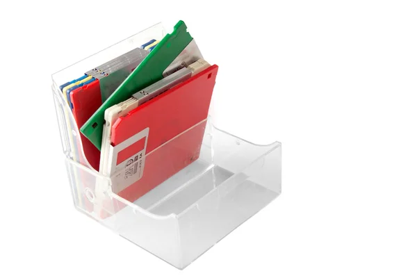 Caixa com floppies duplos de alta densidade — Fotografia de Stock