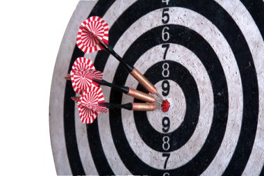 dart tahtası ile okları