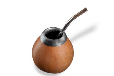 Calabash with bombilla clipart